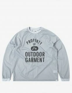 CMF Comfy Outdoor Garment Quick Dry Mesh Long Sleeve T Shirt - Light Gray
