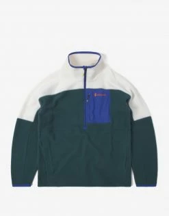 Cotopaxi Abrazo Half Zip Fleece Jacket - Bone/Deep Ocean New Arrivals
