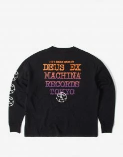 Deus Ex Machina Encryption Long Sleeve T Shirt - Phantom Black