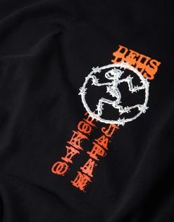 Deus Ex Machina Encryption Long Sleeve T Shirt - Phantom Black