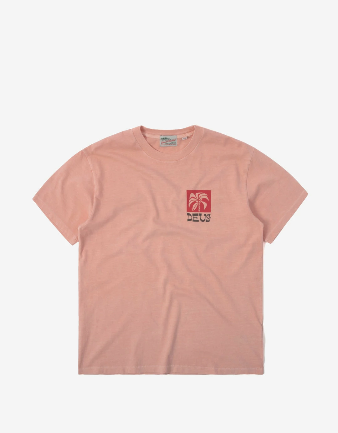Deus Ex Machina Verlaine T Shirt - Coral Pink New Arrivals 1 Deus Ex Machina Verlaine T Shirt - Coral Pink New Arrivals