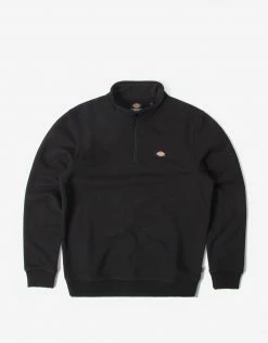 Dickies Oakport 1/4 Zip Sweatshirt - Black
