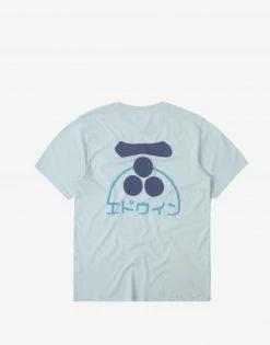 Edwin Mouri T Shirt - Starlight Blue