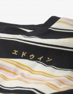 Edwin Quarter T Shirt - Yellow/Black