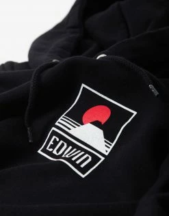 Edwin Sunset On Mt Fuji Hoody - Black