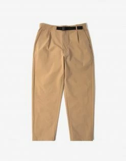 Goldwin One Tuck Tapered Stretch Pants - Clay Beige