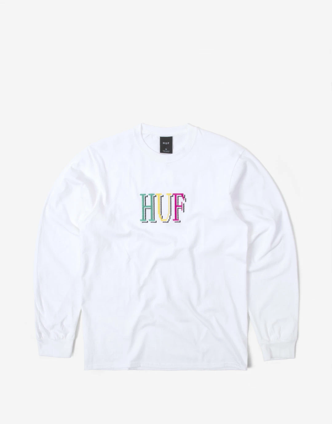 HUF 8-Bit Long Sleeve T Shirt - White 1 HUF 8-Bit Long Sleeve T Shirt - White