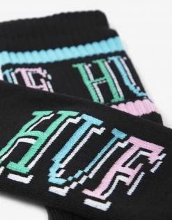 HUF 8-Bit Socks - Black