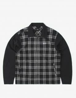 HUF Arberdeen Zip Flannel Shirt - Black
