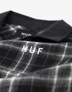 HUF Arberdeen Zip Flannel Shirt - Black