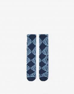 HUF Argyle Fuck It Sock - Navy