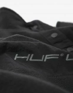 HUF Women's Cascade Polar Fleece - Black Clothing