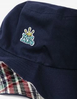 HUF Crown Reversible Bucket Hat - Navy Blazer