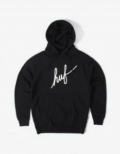 HUF Essentials Clothing HUF Demi Script Hoody - Black
