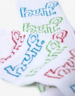 HUF Drop Out Sock - White