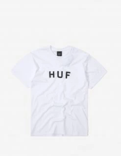 HUF Essentials OG Logo T Shirt - White
