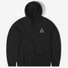 HUF Essentials Triple Triangle Pullover Hoody - Black Clothing