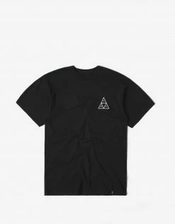 Clothing HUF Essentials Triple Triangle T Shirt - Black