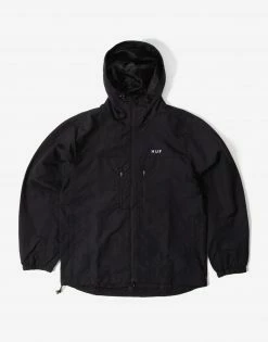HUF Essentials Zip Standard Shell Jacket - Black