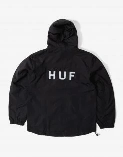 HUF Essentials Zip Standard Shell Jacket - Black