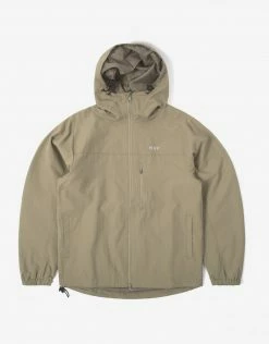 HUF Essentials Zip Standard Shell Jacket - Khaki
