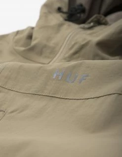 HUF Essentials Zip Standard Shell Jacket - Khaki