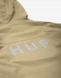 HUF Essentials Zip Standard Shell Jacket - Khaki