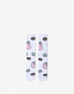 HUF Feed Time Socks - White