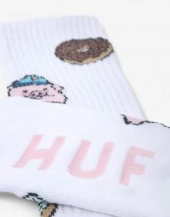 HUF Feed Time Socks - White
