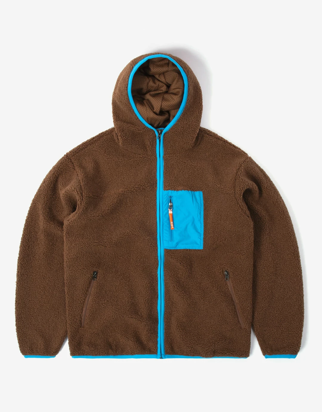HUF Fort Point Sherpa Jacket - Dust Brown 1 HUF Fort Point Sherpa Jacket - Dust Brown
