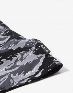 HUF Fuck It Tiger Camo Easy Shorts - Black