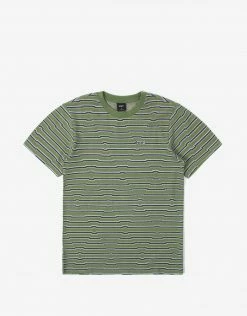 HUF Glenn Stripe Knit T Shirt - Cactus