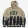 HUF Hartford Tie Dye Hoody - Tan