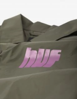 HUF Hydrate Zip Coaches Jacket - Olive