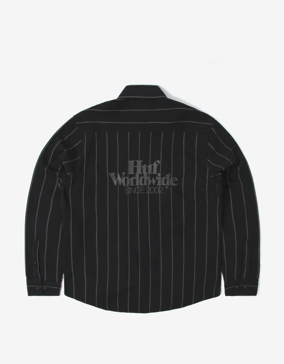 HUF Issue Stripe Flannel Shirt - Black 2 HUF Issue Stripe Flannel Shirt - Black