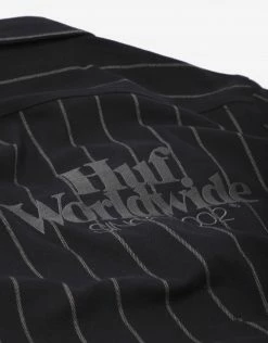 HUF Issue Stripe Flannel Shirt - Black 5 HUF Issue Stripe Flannel Shirt - Black