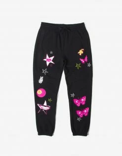 HUF Kei Fleece Pant - Black