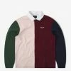 HUF Mick Color Block Rugby Shirt - Merlot