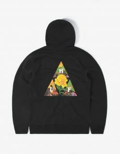 HUF New Dawn Triple Triangle Hoody - Black