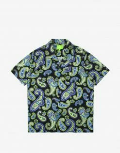 HUF Paisley Woven Top - Black New Arrivals
