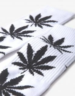 HUF Plantlife Crew Socks - White