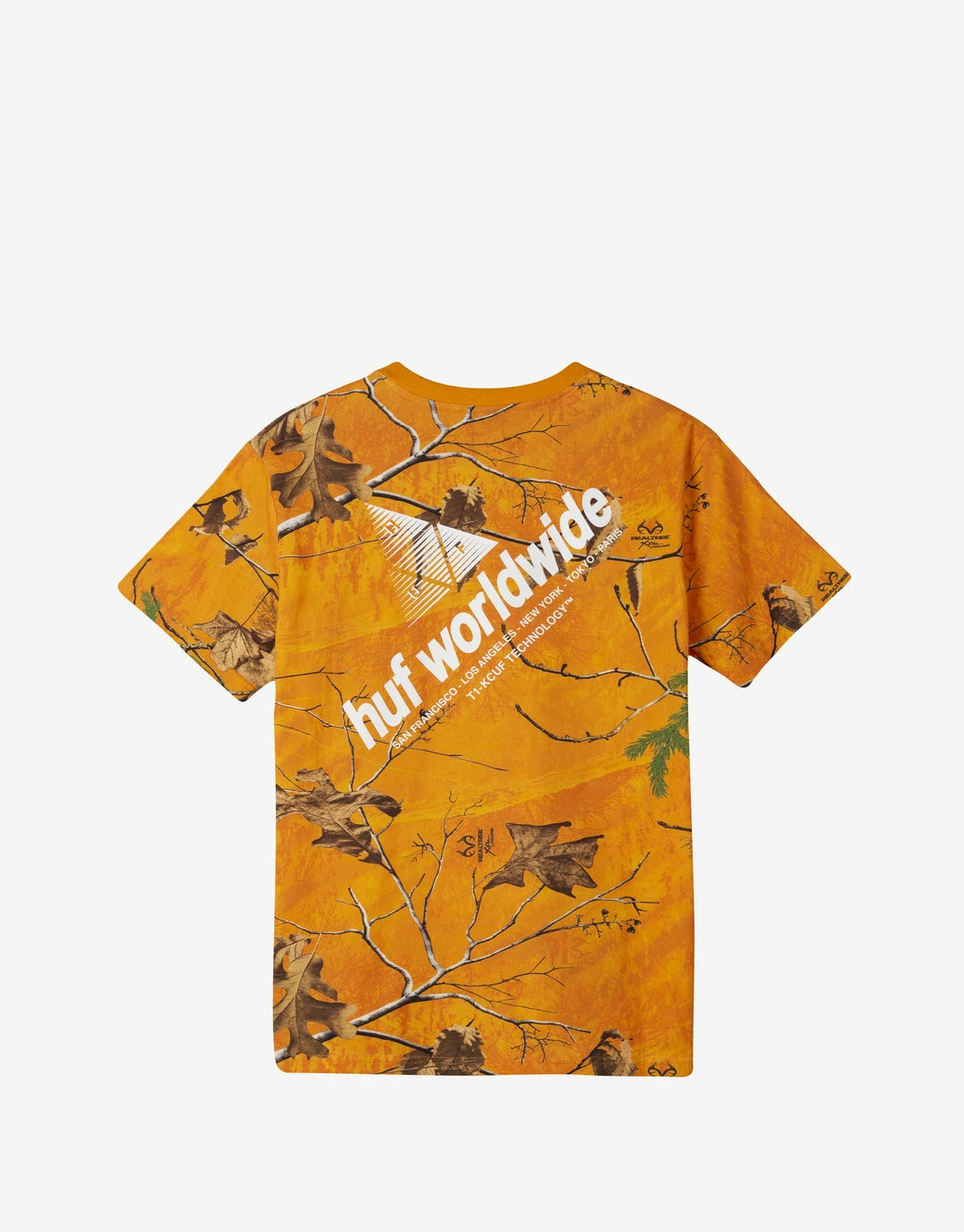 HUF Realtree Peak Logo T Shirt - Realtree Orange 2 HUF Realtree Peak Logo T Shirt - Realtree Orange