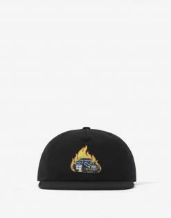 HUF Roasted Unstructured Snapback - Black