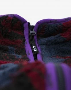 HUF Sativa Floral Sherpa Fleece - Navy Blazer