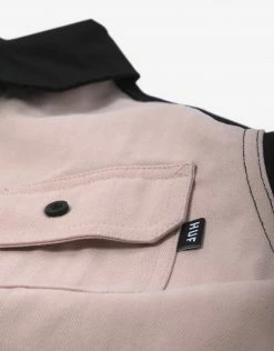 New Arrivals HUF Split Zip Work Shirt - Black