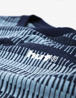 HUF Synthetic Stripe Knit Top - Navy Blazer