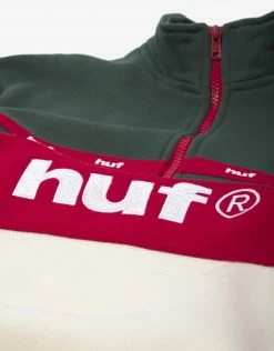 HUF Taped 1/4 Zip Fleece - Off White