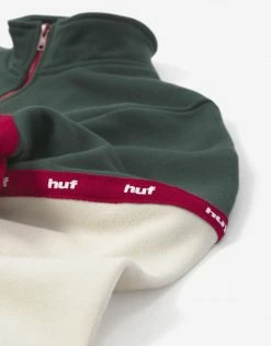 HUF Taped 1/4 Zip Fleece - Off White