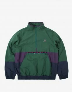 New Arrivals HUF Teton 1/4 Zip Anorak - Forest Green