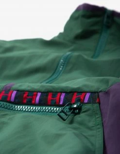 New Arrivals HUF Teton 1/4 Zip Anorak - Forest Green